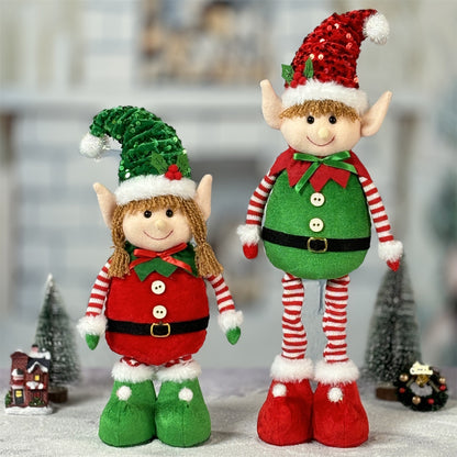 Telescoping Christmas Elf Dolls