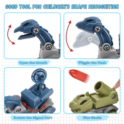 5-Pack Take-Apart Dinosaur STEM Toy Set