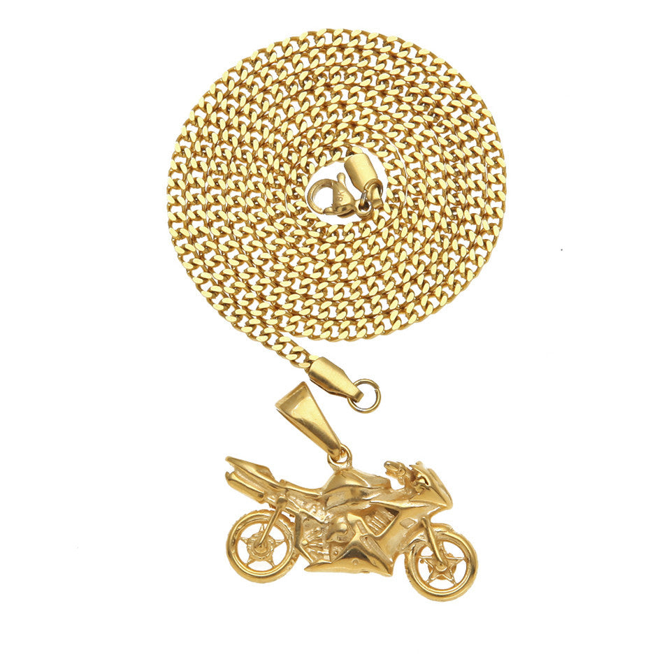 Hip Hop Motorcycle Pendant