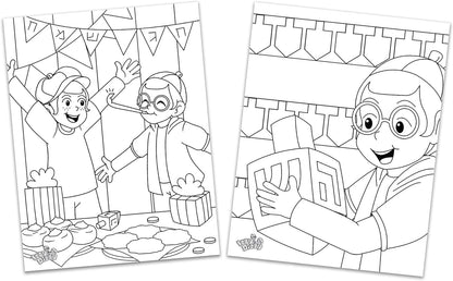 Hanukkah Coloring and Activity Set - Great for Partys and Gifts- Chanuka Color and Activity Kit