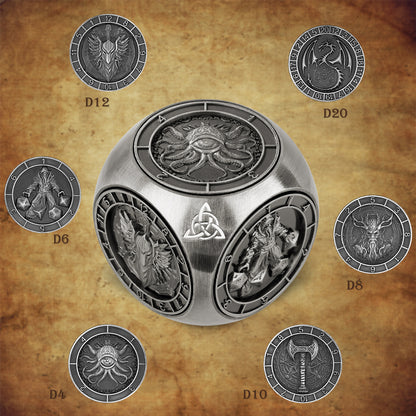 6-pk DND Dice Wheel Gift Box Set