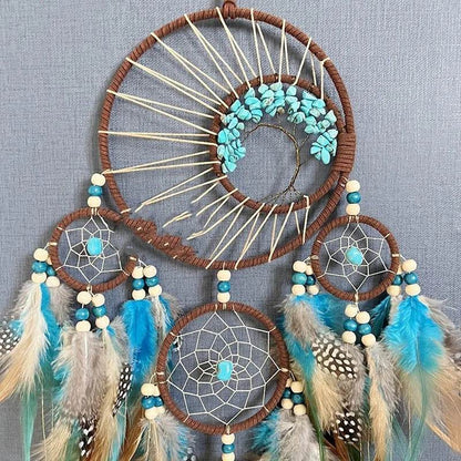 Dream Catcher Lucky Tree w/Turquoise Natural Stone - Shop Jobie