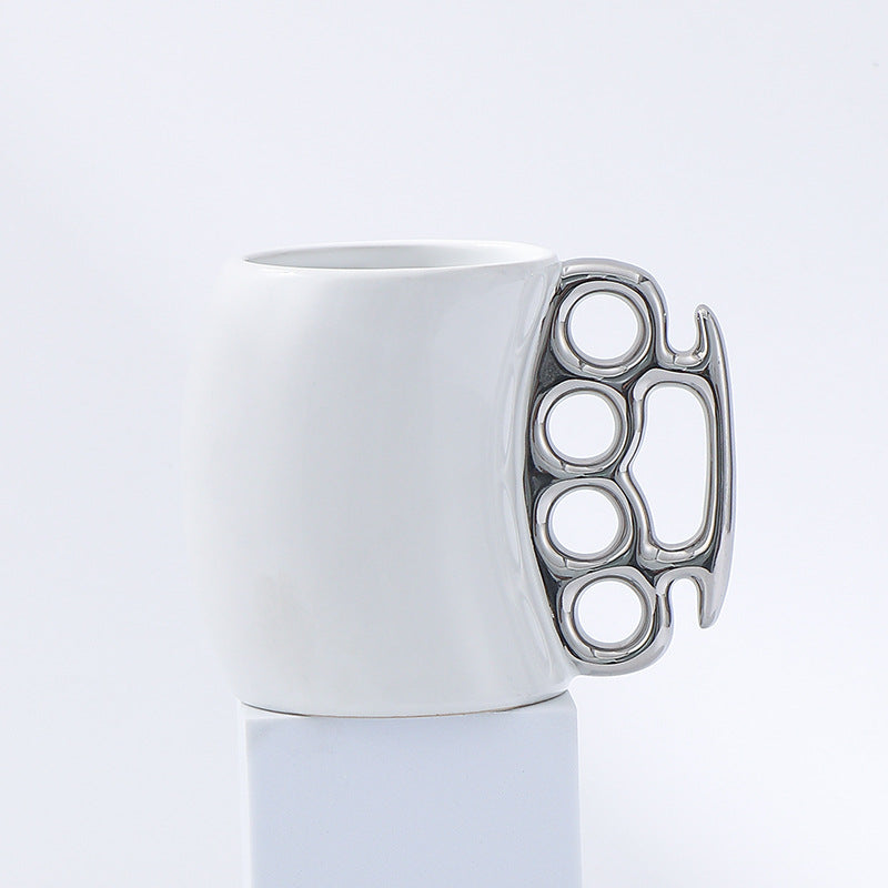Brass Knuckles Ceramic Coffee Mug
