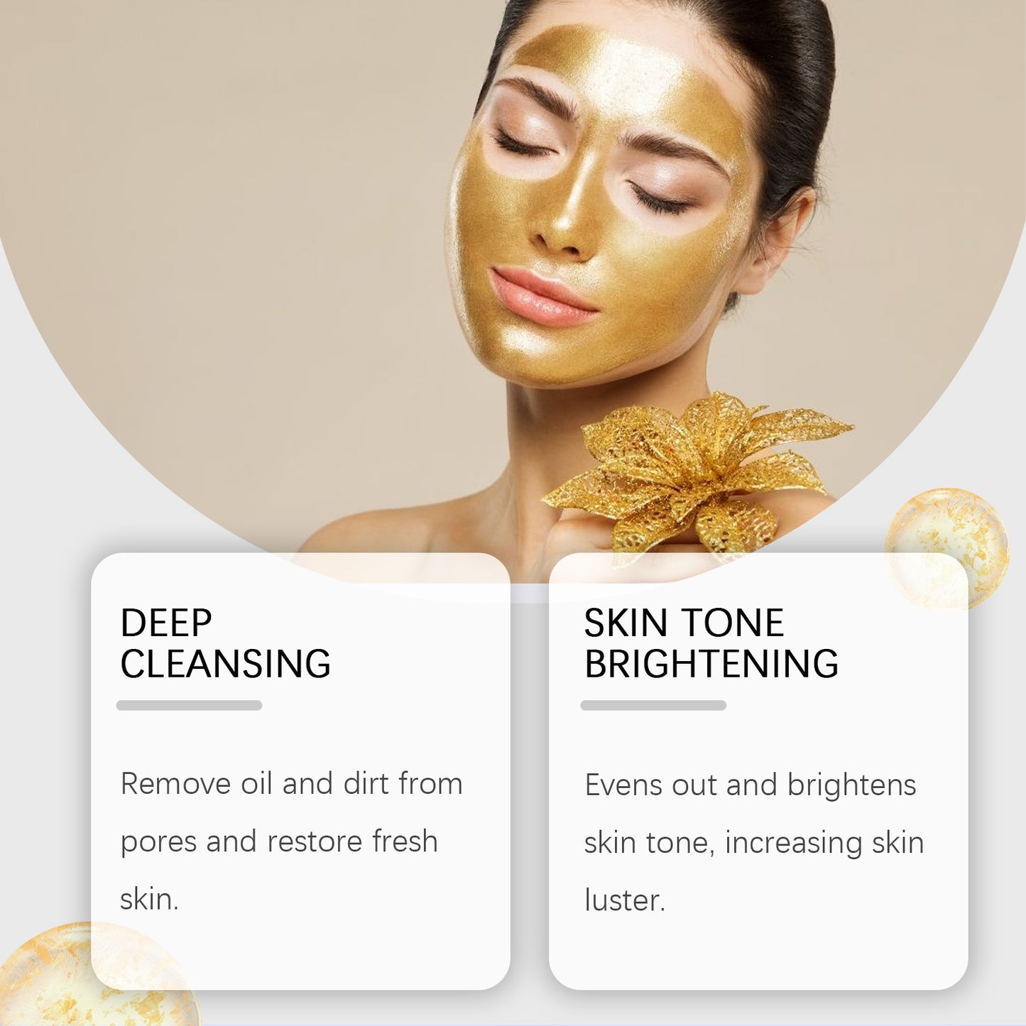 OUHOE Gold Facial Cleansing Mask
