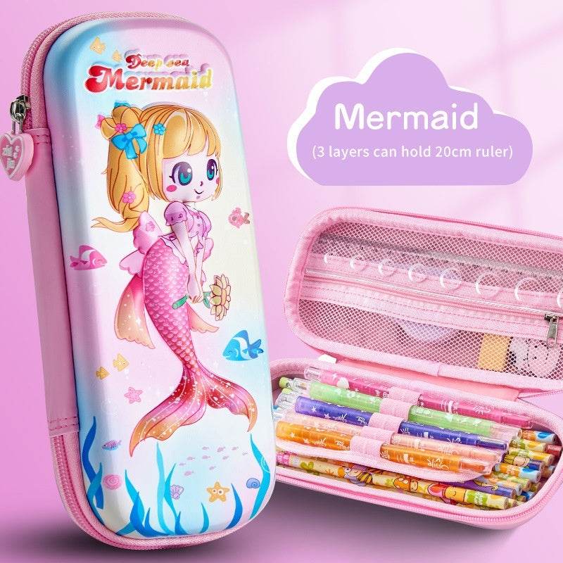 3D Leather Box Pencil Case - Shop Jobie