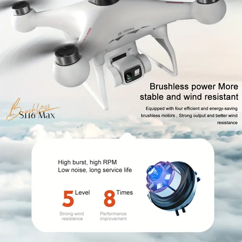 S116 Max Brushless Dual Camera Drone