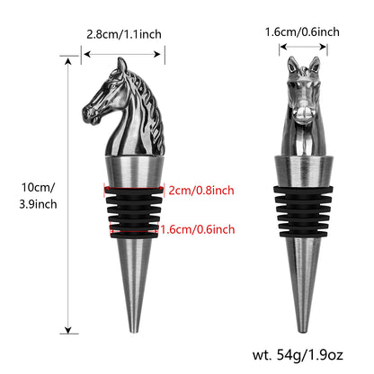 Luxury Horse Head Wine Bottle Stopper