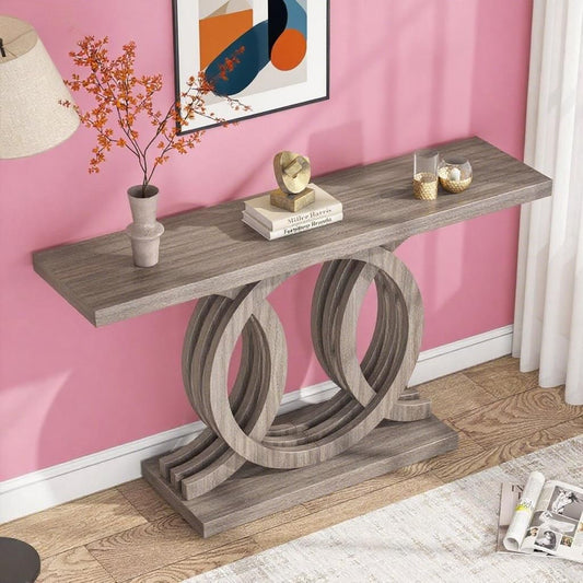Modern Geometric Console Table