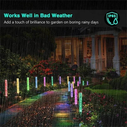 Solar Garden Tube RGB Color Changing LED Lights - Shop Jobie