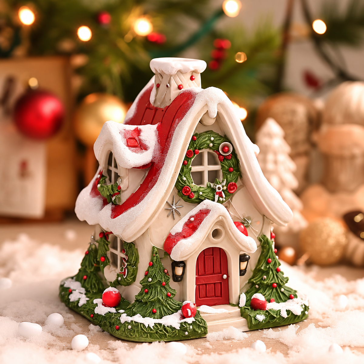 Mini Snow House Incense Burner