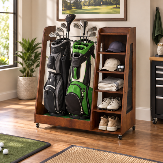Brown 2-Golf Bag Organizer