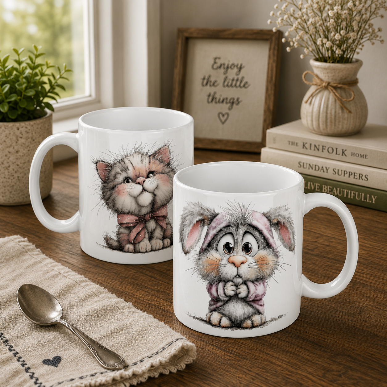 Ceramic Mugs 2pc