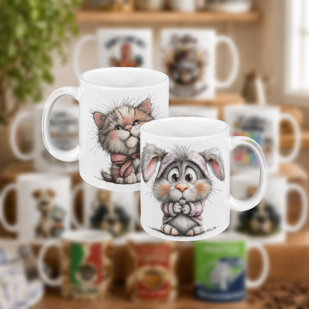 Ceramic Mugs 2pc