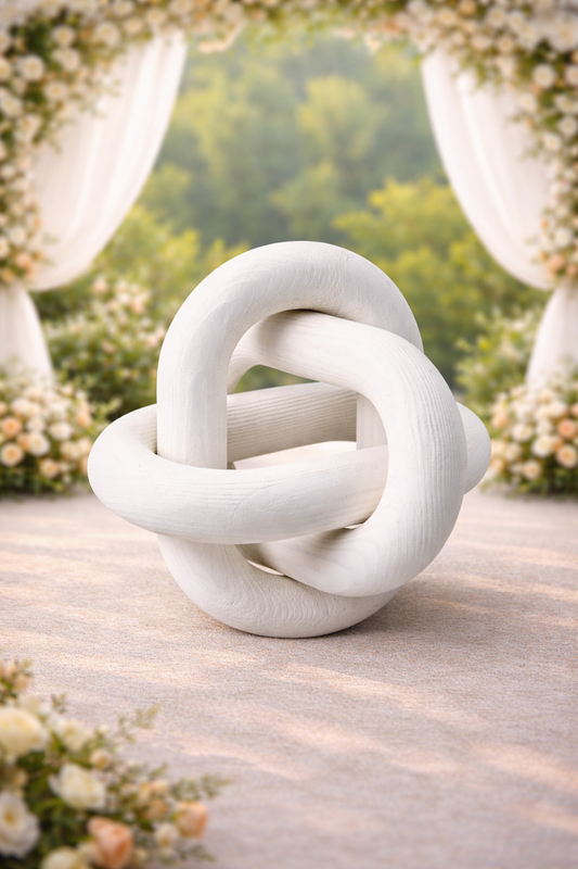 3-Link Wooden Knot Decor