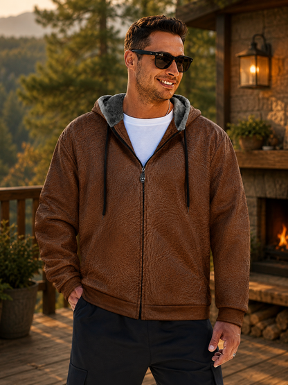 Double Layer Fleece Zippered Hoodies