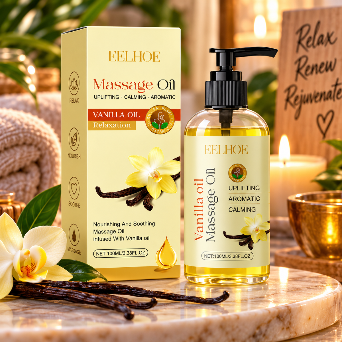 Luxurious EELHOE Body Essential Oil - Vanilla Vibes S&S