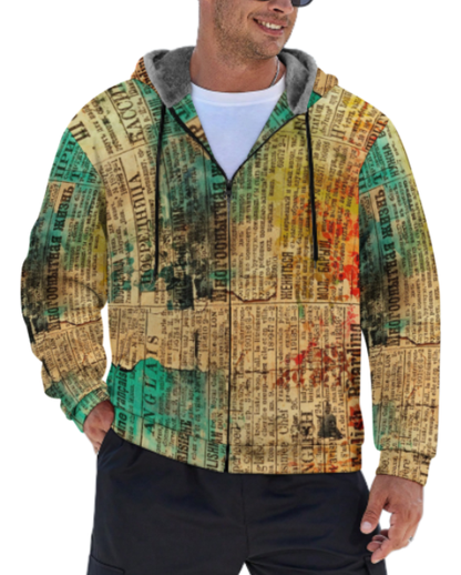 Double Layer Fleece Zippered Hoodies