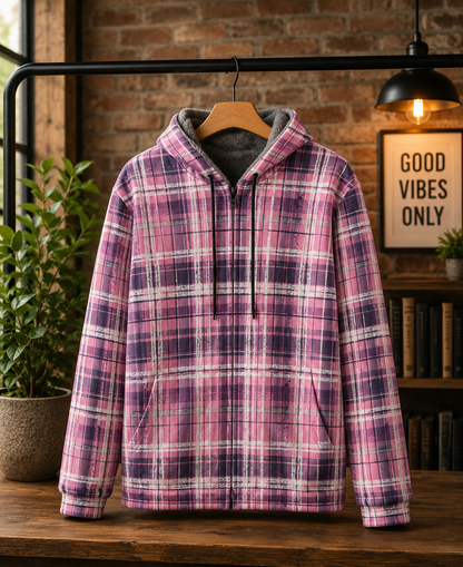 Double Layer Fleece Zippered Hoodies