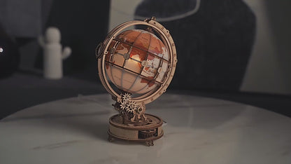 Robotime ROKR Luminous Globe 3D Wooden Puzzle