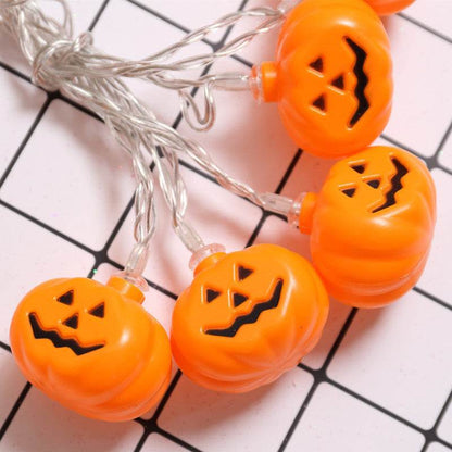 Halloween Witches Hat Pumpkin LED String Lights - Shop Jobie
