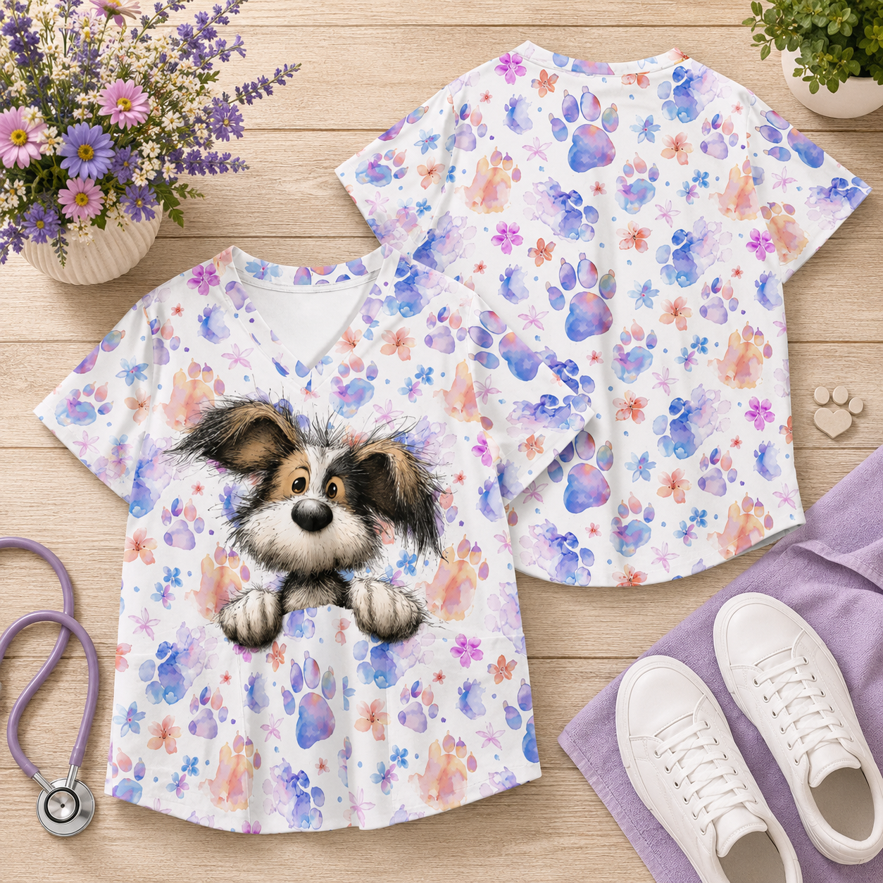 Designer Scrub Tops!