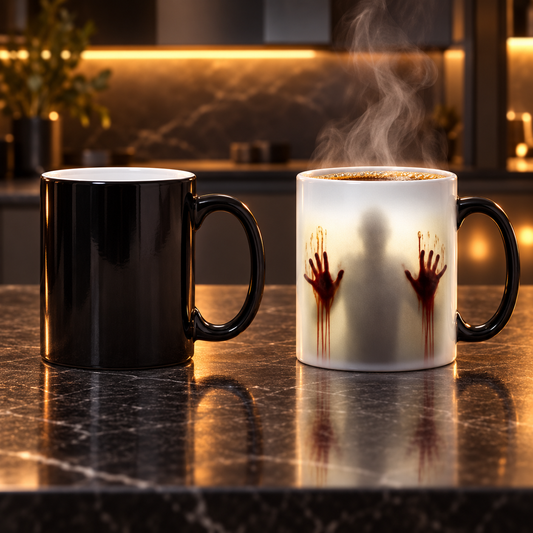 Heat Reveal Spooking Ceramic Mug