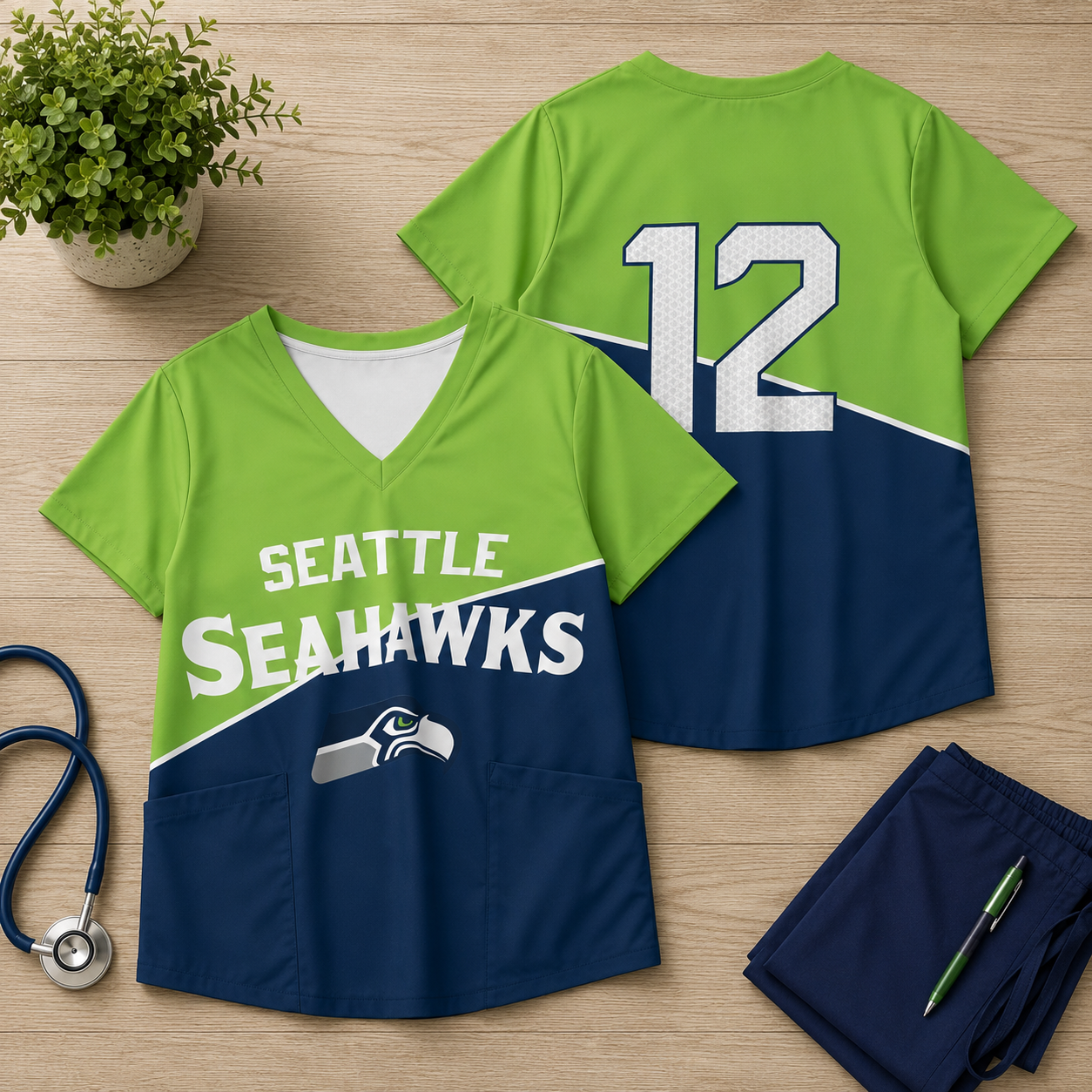Designer Scrub Tops!