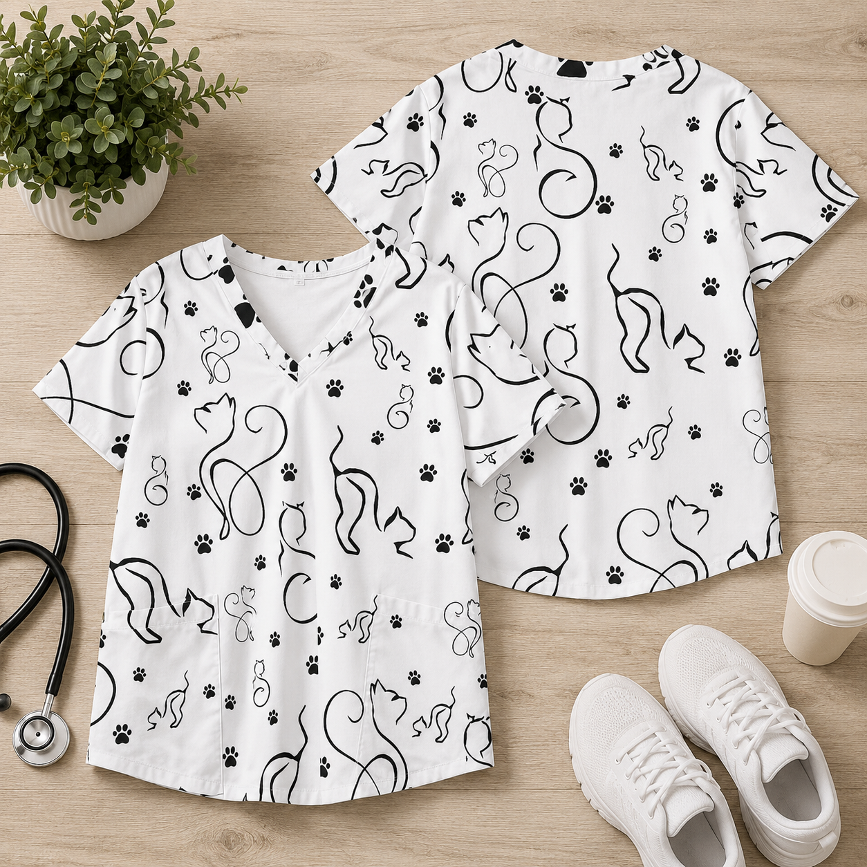 Designer Scrub Tops!