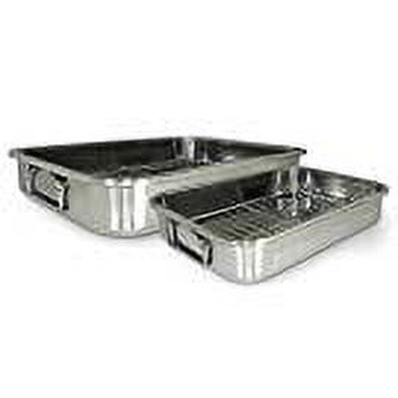 4-Piece Stainless Steel Roaster/Lasagna Pan