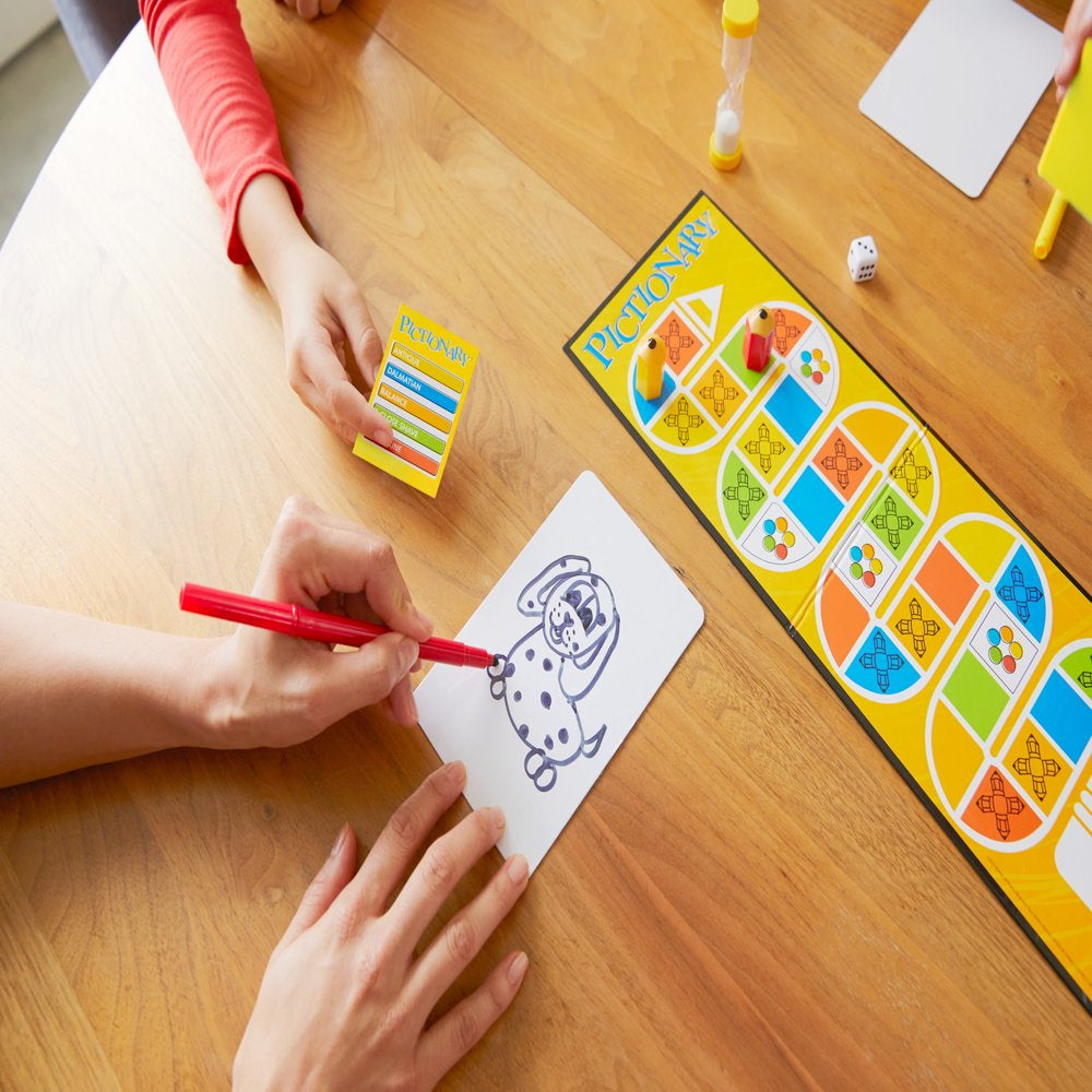 Board Game, Drawing Game for Kids, Adults & Game Night with Dry Erase Markers & Boards