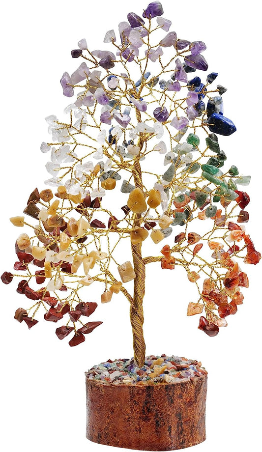 7 Chakra Crystal Tree for Positive Energy - House Warming Gifts New Home - Chakra Tree - Tree of Life Decor - Chakra Decor - Office Decor for Women - Reiki Gifts - Spiritual Gifts - Home Decor