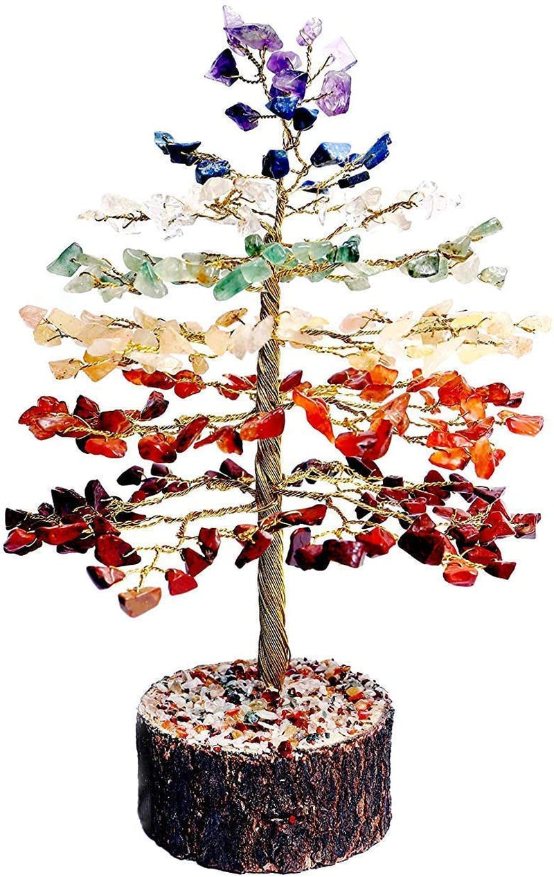 7 Chakra Crystal Tree for Positive Energy - House Warming Gifts New Home - Chakra Tree - Tree of Life Decor - Chakra Decor - Office Decor for Women - Reiki Gifts - Spiritual Gifts - Home Decor