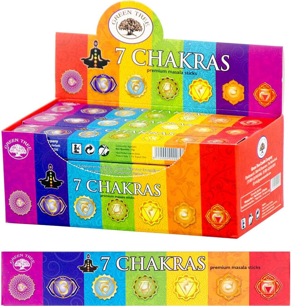 Green Tree Incense Stick 12 X 15Gr (7 Chakra)