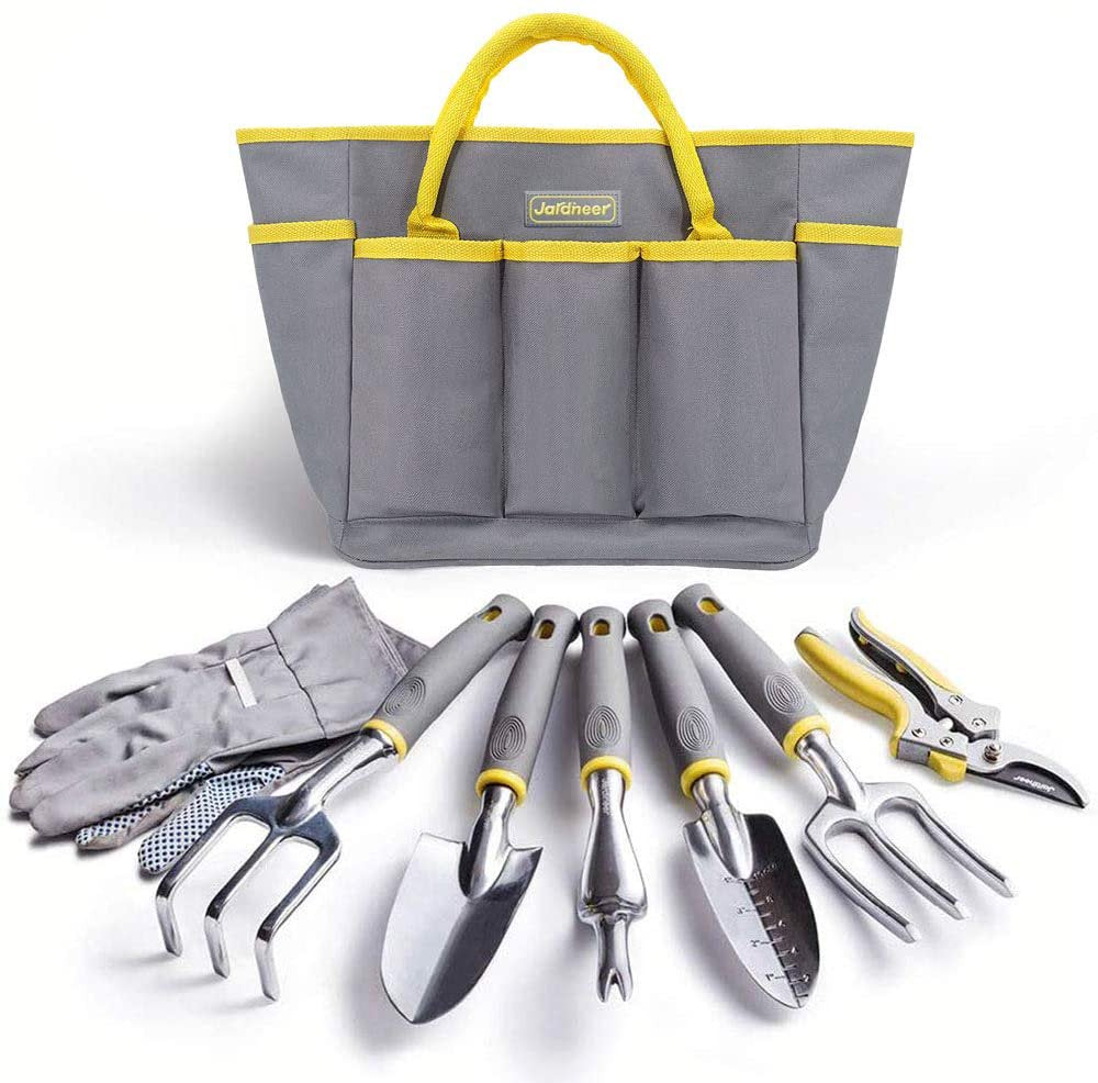 Garden Tools Set, 8PCS Heavy Duty Garden Tool Kit,Gardening Tools Gifts for Women and Men